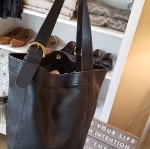 Vintage Black Coach Extra Large Tote handbag